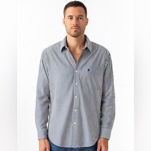 Cinch Shirt Men's Size‎ 2X Stripes Rodeo Outdoor Western Blue White